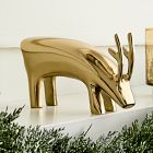Mid-Century Brass Animal Stocking Holders