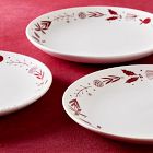 Scandi Wood Block Stoneware Dinner Plate Sets