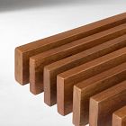 Chauncey Slatted Wood Bench