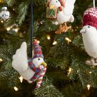 Felt Birds in Clothes Ornaments (Set of 3)