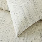 Washed Melange Jacquard Duvet Cover &amp; Shams