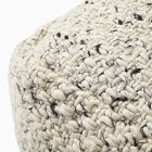 Marled Texture Chunky Pouf