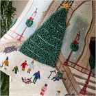 Embroidered Winter Scenes Stockings