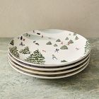 Nicole Cicak Winter Activities Ceramic Salad Plate Sets