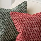 Textured Checker Pillow Cover