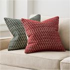 Textured Checker Pillow Cover