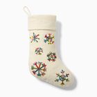 Felt MultiColour Snowflake Stocking