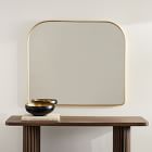 Streamline Metal Wide Arch Mantel Mirror