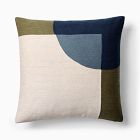 Crewel Overlapping Shapes Pillow Cover