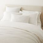 European Flax Linen Mini Waffle Duvet Cover &amp; Shams