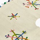 Felt Multicolored Snowflakes Tree Skirt