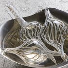 Striped Glass Finial Ornaments (Set of 6)