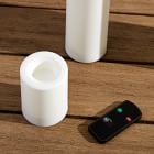 Indoor/Outdoor Flat Top Basic Candle - White