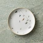 Holiday Skier Stoneware Salad Plate Sets