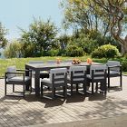 Telluride Aluminum Outdoor Extendable Dining Table (65&quot;&ndash;80&quot;), Side Dining Chairs &amp; Arm Dining Chairs Set