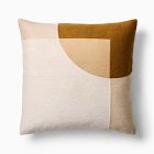 Crewel Overlapping Shapes Pillow Cover