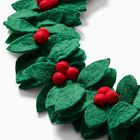 Felt Holly Leaf Garland