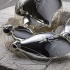 Glass Silver Shaped Ornaments (Set of 4)