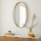 Zelda Metal Oval Wall Mirror