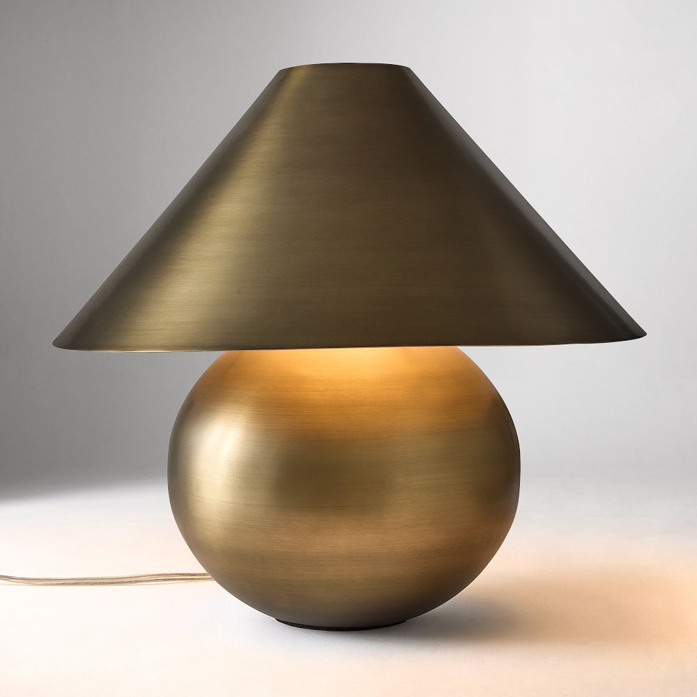 Wickham Table Lamp (14") - Antique Brass