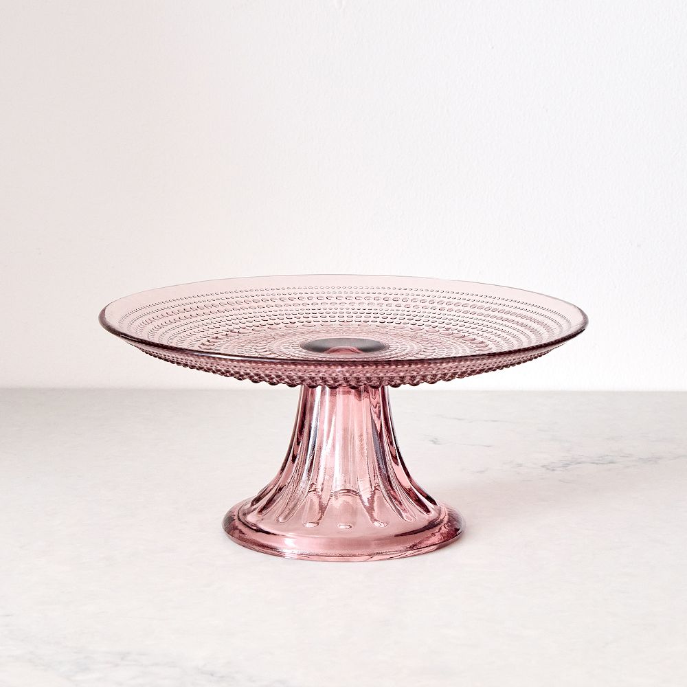 Jupiter Beaded Glass Cake Stand