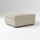 Open Box: Harris Ottoman (35") - Performance Chenille Crossweave Sand