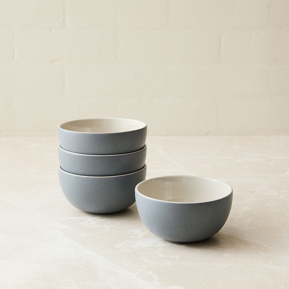 Kaloh Stoneware Condiment Bowl Sets | Anchor Gray