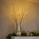 Brown Wrapped Light-Up Branches (Set of 2)