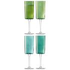 Gems Champagne Flutes (Set of 4)