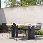 Rockport Outdoor Concrete Aluminum Dining Table (72")