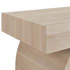 Ariadne Geometric Solid Oak Bench (59")
