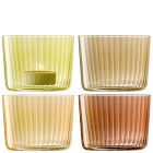 Gems Glass Tealight Holders (Set of 4)