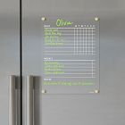 Girl Friday Magnetic Acrylic Fridge Chore Chart