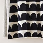 Happy Habitat Recycled Cotton Throw - Hippos Black