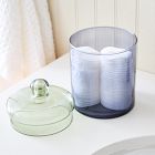 Color Blocked Glass Canister