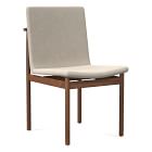 Open Box: Framework Dining Chair Set Of 2, Performance Distressed Velvet, Dark Walnut