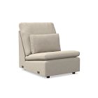 Open Box: Harmony Mod Non Motion Armless Down Blend Perf Distressed Velvet Sand CS