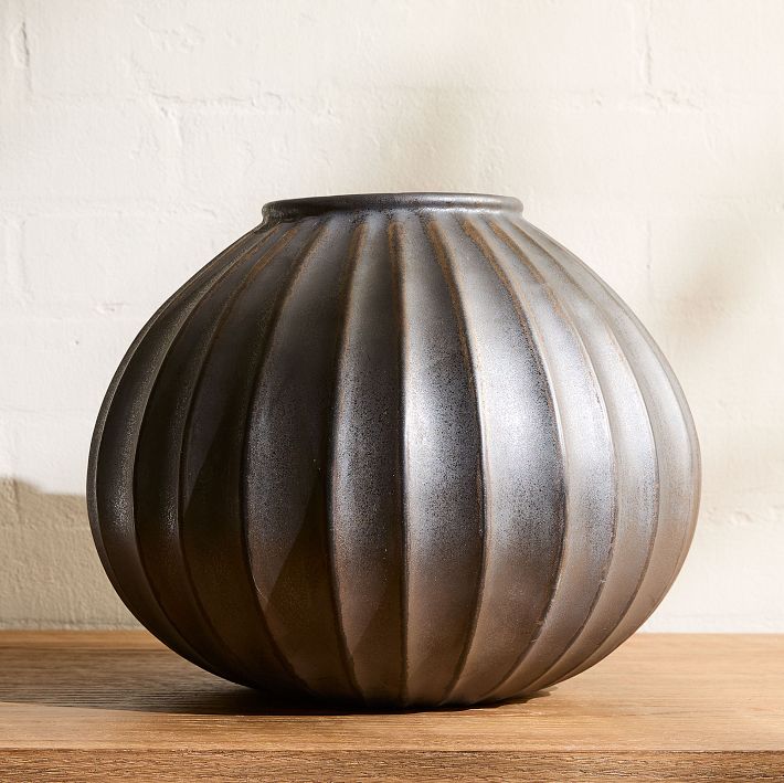 Open Box: Metallic Ceramic Bud Vases