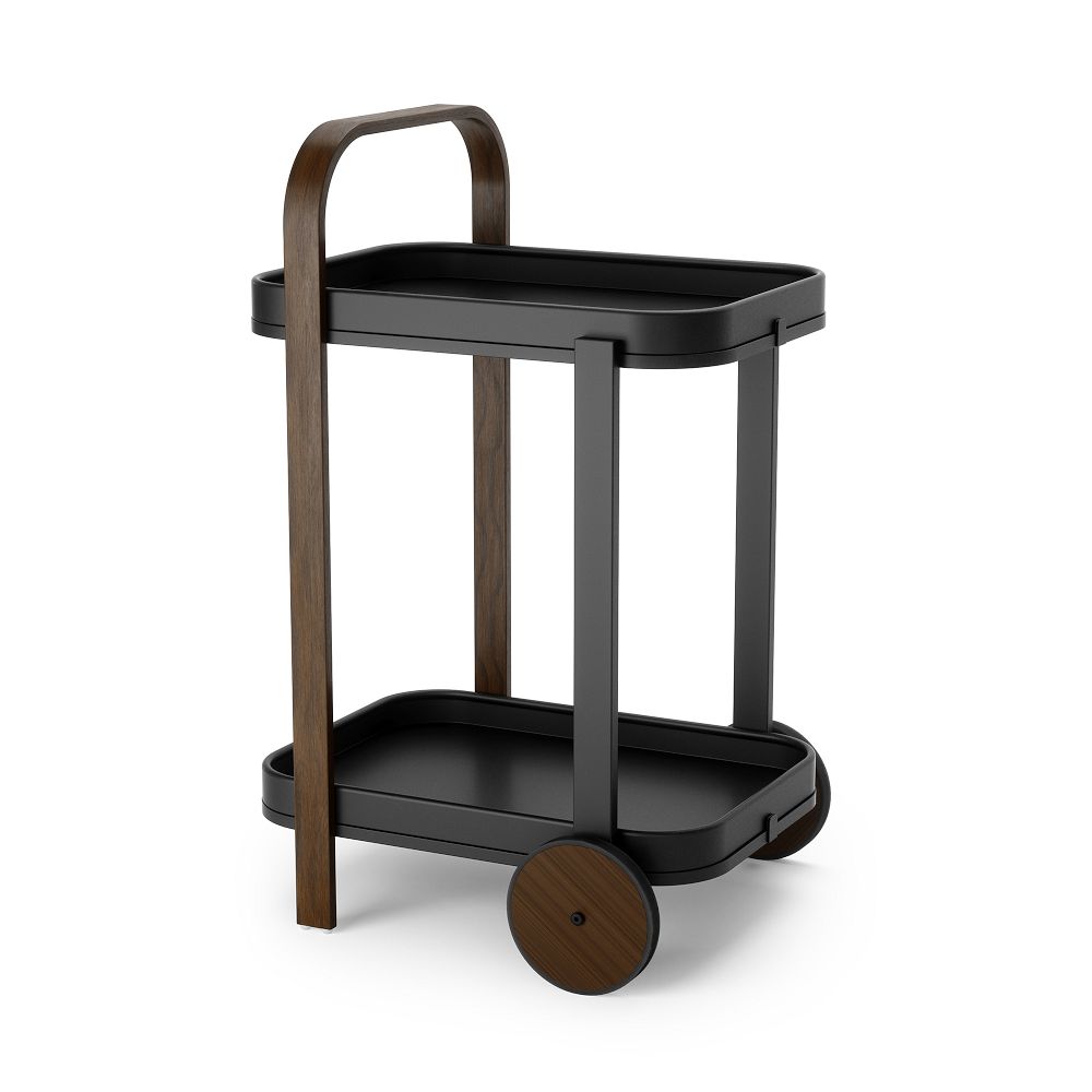 Bellwood Bar Cart - Black/Walnut