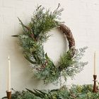Pre-Lit Faux Mixed Pine &amp; Pepperberry Wreath &amp; Garland