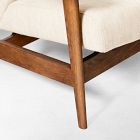 Close-up of chair leg and frame corner