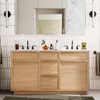 Hutchinson Oak Double Bathroom Vanity (60&quot;)