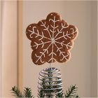 Felt Gingerbread Snowflake Tree Topper
