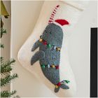 Felt Narwhal in Lights Stocking