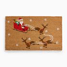 Light-Up Santa's Sleigh Doormat