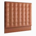 Grid Tufted Wall Mounted Headboard - Leather