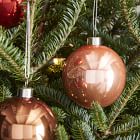 Tonal Blush Glass Boxed Ornaments (Set of 9)