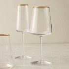 Horizon Lead-Free Crystal Gold-Rimmed Glassware Sets