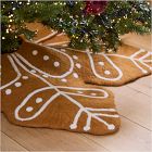 Felt Gingerbread Snowflake Tree Skirt