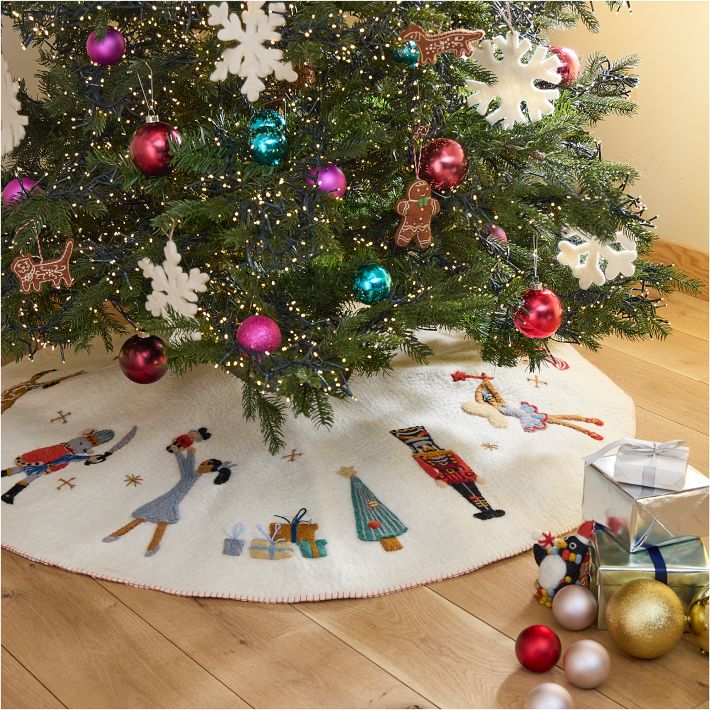 Felt Nutcracker Christmas Tree Skirt